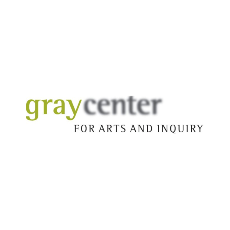 Green and grey logo for the Gray Center for Arts and Inquiry 