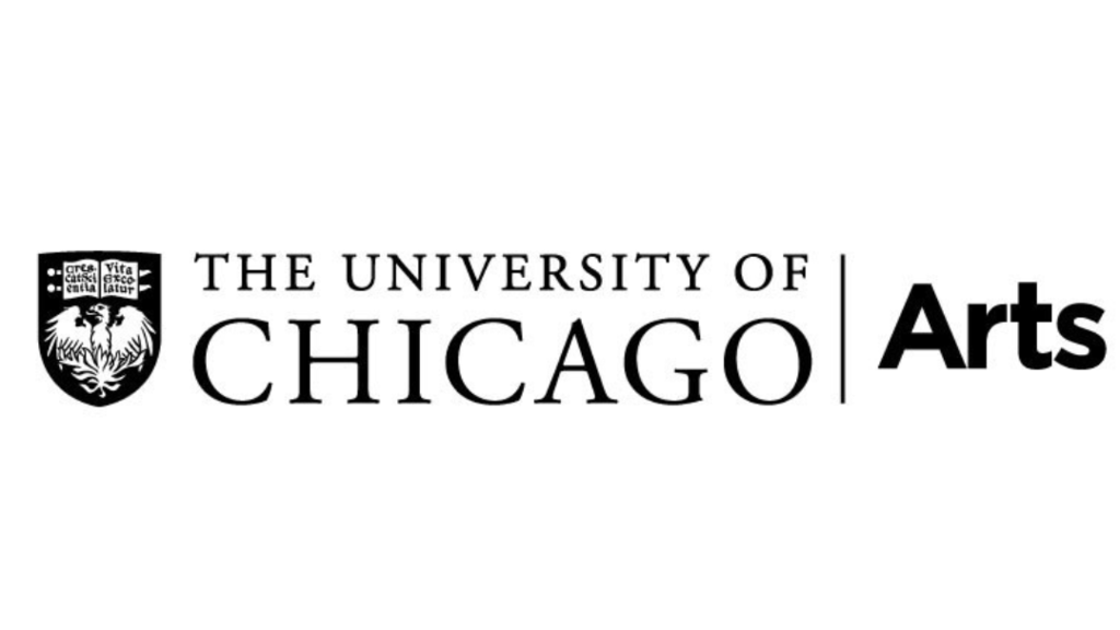White background with University of Chicago Arts logo in black lettering.